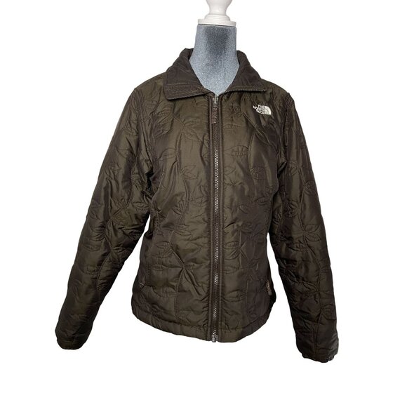 The North Face Wome's Quilted Brown Jacket Lightweight  Size Medium - Picture 1 of 16